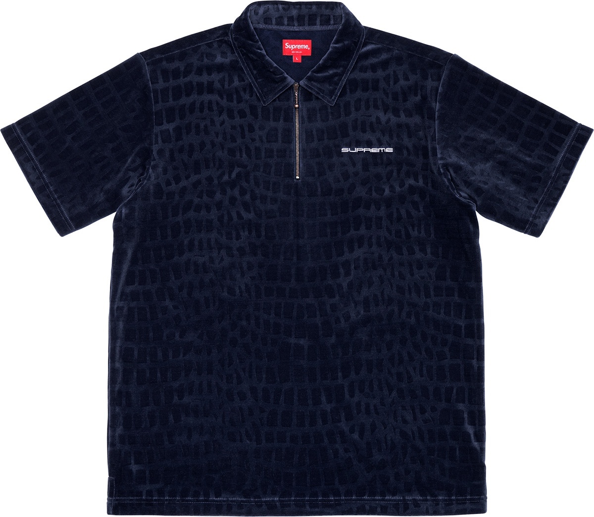 Croc Velour Zip Polo view 2
